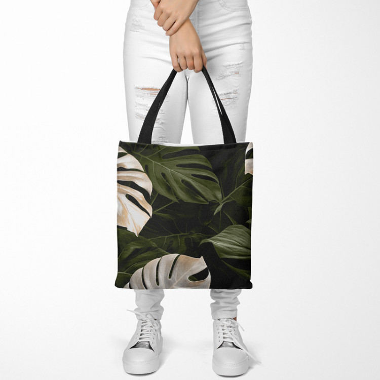 Shopping Bag Faces of the monstera - composition with rich detail of egoztic plants 147410 additionalImage 2