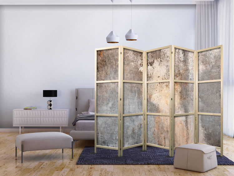 Room Divider Screen Natural Wall - Decorative Surface in Warm Tones II [Room Dividers] 151410 additionalImage 8