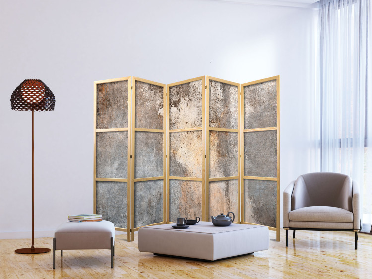 Room Divider Screen Natural Wall - Decorative Surface in Warm Tones II [Room Dividers] 151410 additionalImage 6