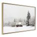 Wall Poster Winter Shelter - A Small House in the Midst of a Snow-Covered Forest 151710 additionalThumb 7