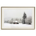 Wall Poster Winter Shelter - A Small House in the Midst of a Snow-Covered Forest 151710 additionalThumb 27