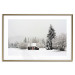 Wall Poster Winter Shelter - A Small House in the Midst of a Snow-Covered Forest 151710 additionalThumb 25