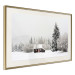 Wall Poster Winter Shelter - A Small House in the Midst of a Snow-Covered Forest 151710 additionalThumb 16