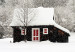 Wall Poster Winter Shelter - A Small House in the Midst of a Snow-Covered Forest 151710 additionalThumb 2