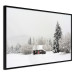 Wall Poster Winter Shelter - A Small House in the Midst of a Snow-Covered Forest 151710 additionalThumb 6