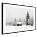 Wall Poster Winter Shelter - A Small House in the Midst of a Snow-Covered Forest 151710 additionalThumb 5