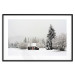 Wall Poster Winter Shelter - A Small House in the Midst of a Snow-Covered Forest 151710 additionalThumb 23