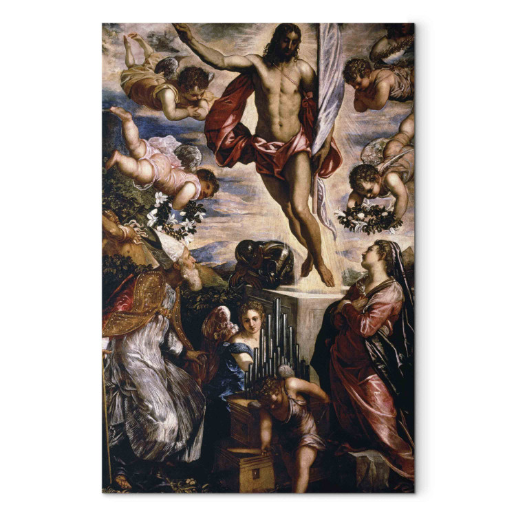 Art Reproduction Resurrection of Christ with the Saints Cassianus and Cecilia 155410