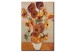 Canvas Art Print Flowers Inspired by Van Gogh (1-piece) - Sunflowers in a vase 48610
