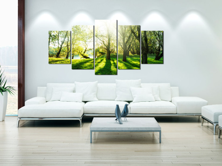 Canvas Print Green Glade 50110 additionalImage 3