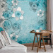 Wall Mural Scent of Spring - Abstraction with Composition of Flowers on an Irregular Background 60710 additionalThumb 4