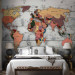 Photo Wallpaper World direction - world map with English captions of countries and cities 90210 additionalThumb 2