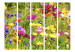 Room Separator Summer Flowers II - colorful flowers on a green meadow on a sunny day 97010 additionalThumb 3