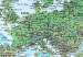Canvas Traditional Cartography II - World Map with Labels on Continents 97410 additionalThumb 5