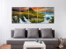Canvas Print Wonderful Iceland (5-piece) - Waterfall amidst Green Landscape 105620 additionalThumb 3