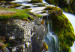 Canvas Print Wonderful Iceland (5-piece) - Waterfall amidst Green Landscape 105620 additionalThumb 5