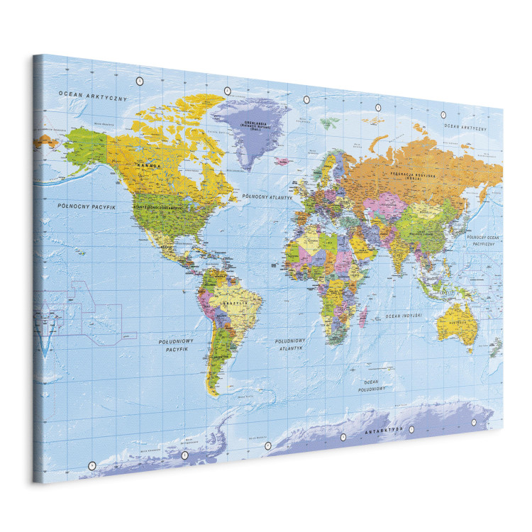 Canvas World Map: Orbis Terrarum (Polish Text) 106520 additionalImage 2