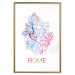 Poster Rome - English text and colorful map of the Italian city on a white background 114320 additionalThumb 16