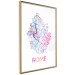 Poster Rome - English text and colorful map of the Italian city on a white background 114320 additionalThumb 8