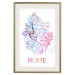 Poster Rome - English text and colorful map of the Italian city on a white background 114320 additionalThumb 19
