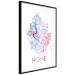Poster Rome - English text and colorful map of the Italian city on a white background 114320 additionalThumb 13