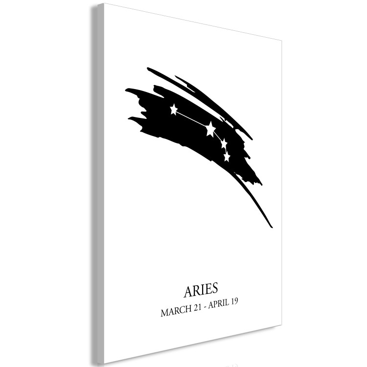 Canvas Print Aries - Minimalistic graphics with stars and dates 114820 additionalImage 2