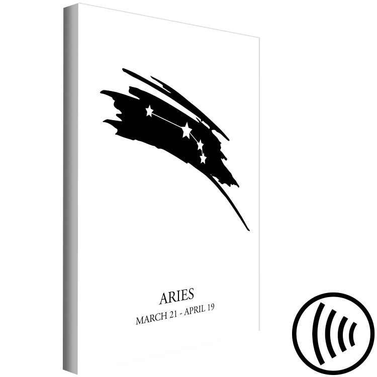 Canvas Print Aries - Minimalistic graphics with stars and dates 114820 additionalImage 6