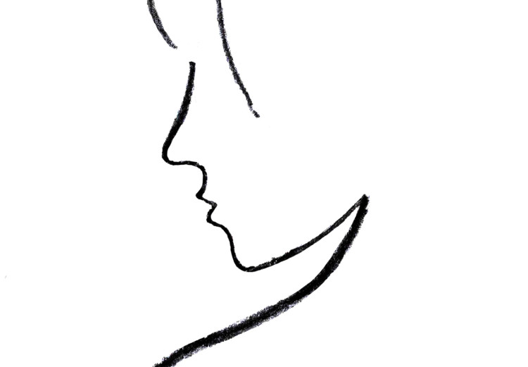 Canvas Secret of Femininity (1-part) - Black and White Silhouette of a Figure 115220 additionalImage 4