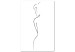 Canvas Secret of Femininity (1-part) - Black and White Silhouette of a Figure 115220