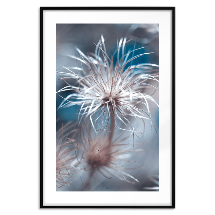 Poster Plant in Blues - composition with flowers on a cool-toned background 121620 additionalImage 15