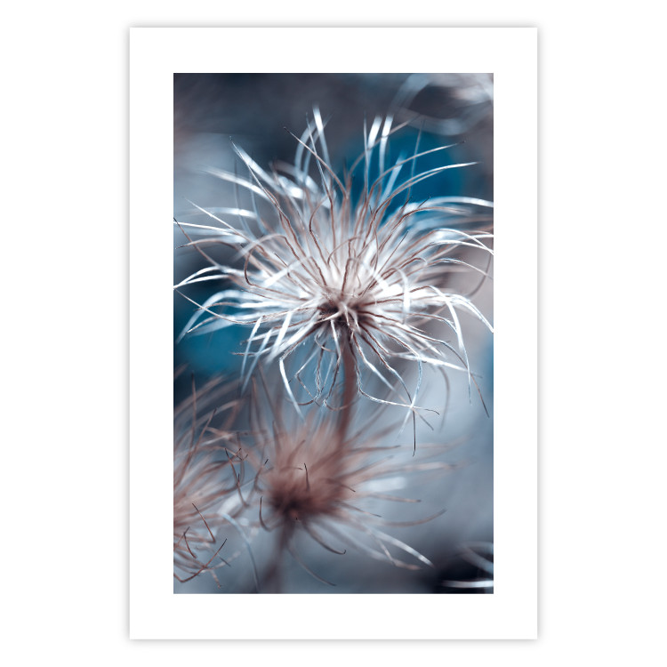 Poster Plant in Blues - composition with flowers on a cool-toned background 121620 additionalImage 19