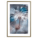 Poster Plant in Blues - composition with flowers on a cool-toned background 121620 additionalThumb 14