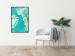 Poster Mint Monstera - green monstera leaves on a mint-colored background 122620 additionalThumb 4
