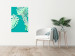 Poster Mint Monstera - green monstera leaves on a mint-colored background 122620 additionalThumb 20