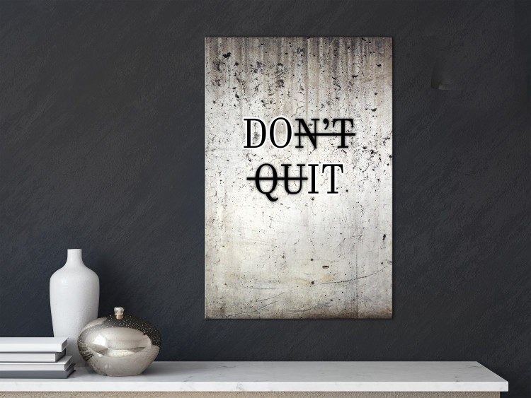 Canvas Print Art of Message (1-part) - Motivational English Quote 122820 additionalImage 3