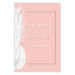 Poster Let's Get Lost in Tropical Paradise - English text on a pink background 123220