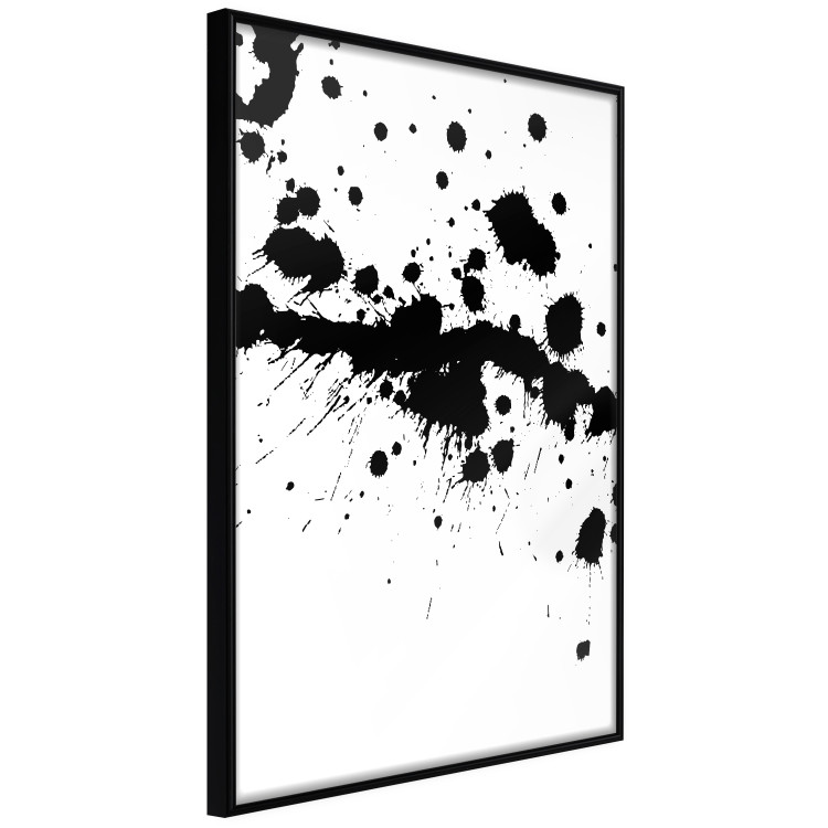 Wall Poster Trace of Passion - black abstract spots and patterns on white background 123520 additionalImage 10
