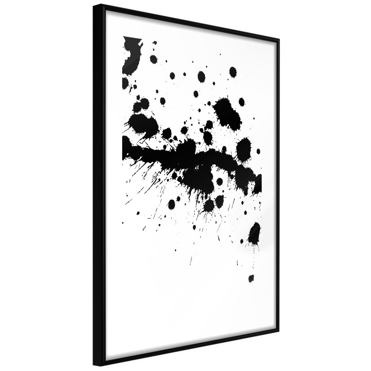 Wall Poster Trace of Passion - black abstract spots and patterns on white background 123520 additionalImage 13