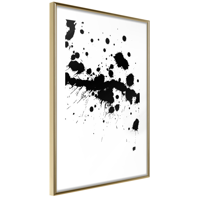 Wall Poster Trace of Passion - black abstract spots and patterns on white background 123520 additionalImage 8
