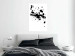 Wall Poster Trace of Passion - black abstract spots and patterns on white background 123520 additionalThumb 2