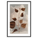 Poster September - plant with brown leaves against sky and clouds in sepia 123620 additionalThumb 15