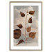 Poster September - plant with brown leaves against sky and clouds in sepia 123620 additionalThumb 14