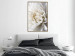 Wall Poster White Dahlia - velvety white flower of the plant with a romantic character 125720 additionalThumb 5