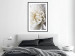 Wall Poster White Dahlia - velvety white flower of the plant with a romantic character 125720 additionalThumb 6