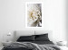 Wall Poster White Dahlia - velvety white flower of the plant with a romantic character 125720 additionalThumb 4