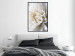 Wall Poster White Dahlia - velvety white flower of the plant with a romantic character 125720 additionalThumb 5