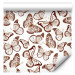 Modern Wallpaper Brown Butterflies 127020 additionalThumb 1