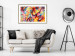 Poster Hot Africa - abstract colorful strokes on the background of a colorful elephant 127320 additionalThumb 15