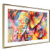 Poster Hot Africa - abstract colorful strokes on the background of a colorful elephant 127320 additionalThumb 9