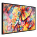 Poster Hot Africa - abstract colorful strokes on the background of a colorful elephant 127320 additionalThumb 11